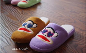 2012新款大嘴猴舒棉绒牛筋底家居拖鞋 时尚、舒适与性价比的完美结合